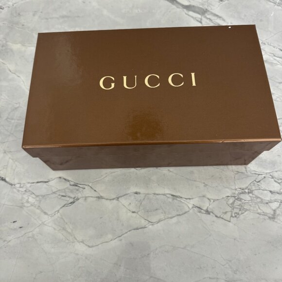 Gucci platinum wedges vintage size 6+ with Box, dusters and booklet Full Set - Picture 6 of 16